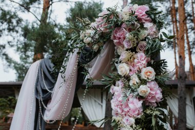 şeffaf düğün arch töreni dekorasyon için