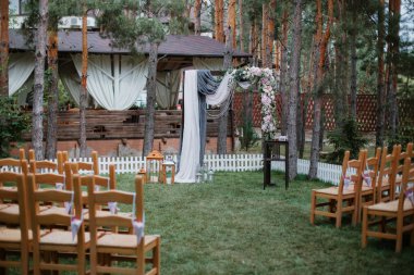 şeffaf düğün arch töreni dekorasyon için