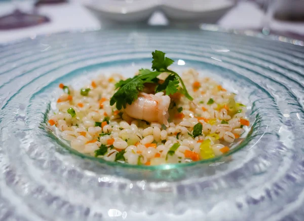 Risotto with shrimp