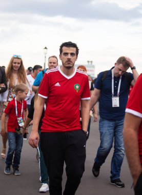 Hayal kırıklığına futbol fan kaybı kızgın görünüyor sonra Fas