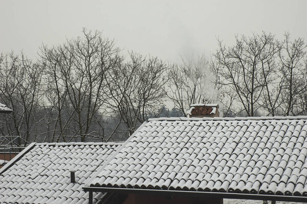 Grey Winter Colours for Rooftops, Trees and Sk