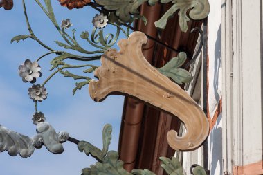 çerçeve ve tarihi Alman şehir modern cephe detayları