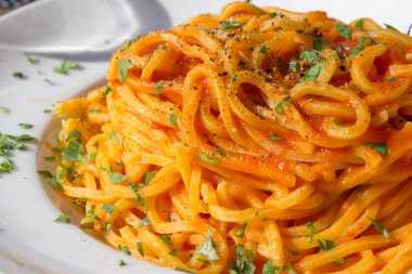 Açık bahar Verbania, İtalya Lago Maggiore adlı kafede lezzetli yemek.