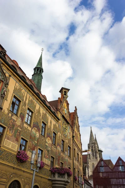 Városháza Város Történelmi Ulm Németország Déli Részén — Stock Fotó
