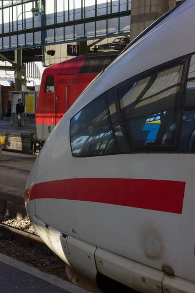 Bina mimari ve insanlar bir acele ve Ayrıntılar için tren tipik İstasyonu