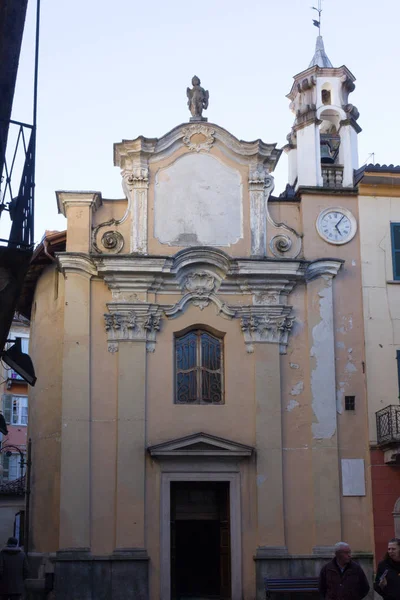 Architektonické Pozadí Ticino Města Jezera Lago Maggiore Švýcarsko — Stock fotografie