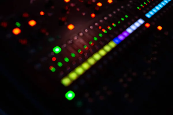 Mixing Console Blurred Look Stage — Stock Photo, Image