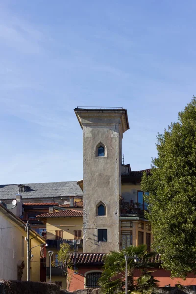 Gebouwen Gevels Romantische Straten Verbania Ticino Italië — Stockfoto