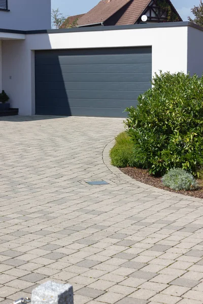 Modern Carport Och Sätt Detaljer Södra Tyska Bayern Landsbygden Nya — Stockfoto