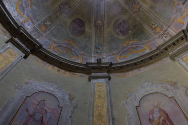 Kilise iç Ticino town adlı göl lago maggiore, İsviçre.