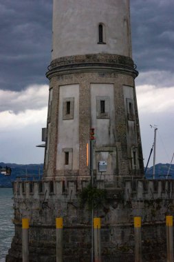 Akşam, Almanya limanda Lindau görünümünü.