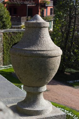 göl, bina ve manzara bahar