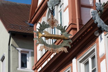 çerçeve ve tarihi Alman şehir modern cephe detayları