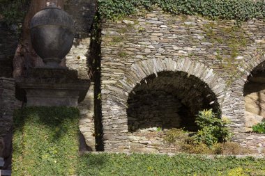 göl, bina ve manzara bahar