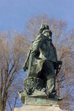 göl, bina ve manzara bahar