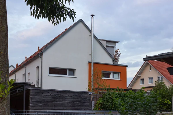 Gebäude Wohngebiet Moderner Architektur Süddeutschen Umland — Stockfoto