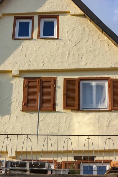 Façades Fenêtres Toits Bâtiments Dans Sud Allemagne — Photo