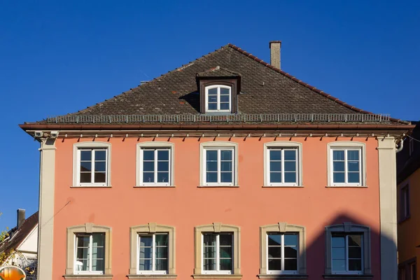 Stadens Fasader Byggnader Södra Tyskland Blue Sky Falla Kväll — Stockfoto