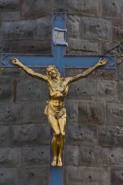 Fachwerkdetails Und Moderne Fassaden Der Historischen Deutschen Stadt — Stockfoto