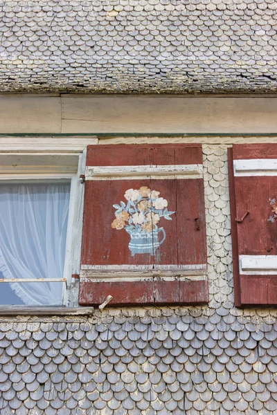 Facade Details Bavarian Farmhouse — Stock Photo, Image