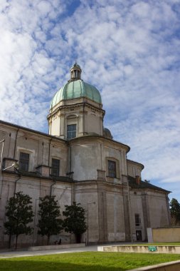Göl lago maggiore, İsviçre, Ticino kentinin mimari arka plan.