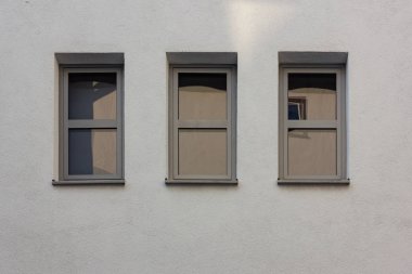 Almanya'da bina sonbahar akşam eski şehrin yenilenmiş cephe