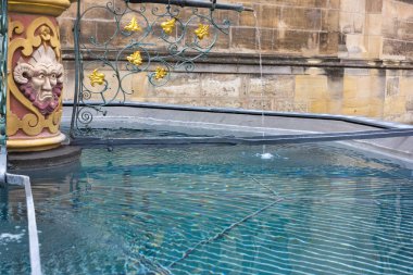 mavi su havzası Güney Almanya Eski Katedrali, tarihi çeşmenin