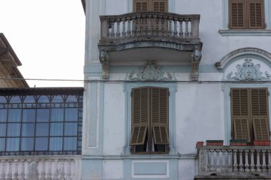 Göl lago maggiore, İsviçre, Ticino kentinin mimari arka plan.