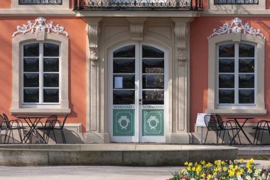 Paskalya bahar ruh Nisan Güney Almanya tarihi şehir stuttgart ve Münih yakınında Park'ta rokoko