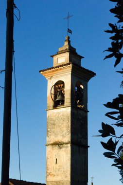 piedmont köy ve göl lago maggiore güzel manzaraya