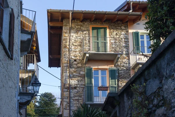 Prachtig Uitzicht Piemonte Dorpen Meer Lago Maggiore — Stockfoto