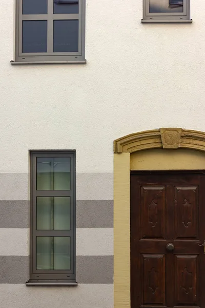 Fachada Renovada Edifício Cidade Velha Alemanha Noite Outono — Fotografia de Stock