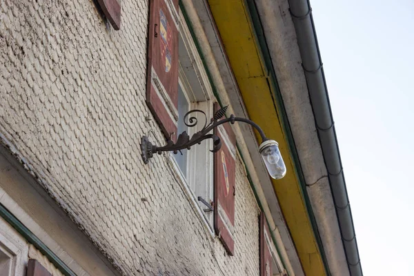 Facade Detaljer För Bayerska Bondgård — Stockfoto