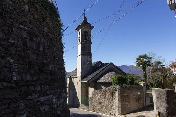 Hermosa Vista Pueblos Piedmont Lago Maggiore —  Fotos de Stock