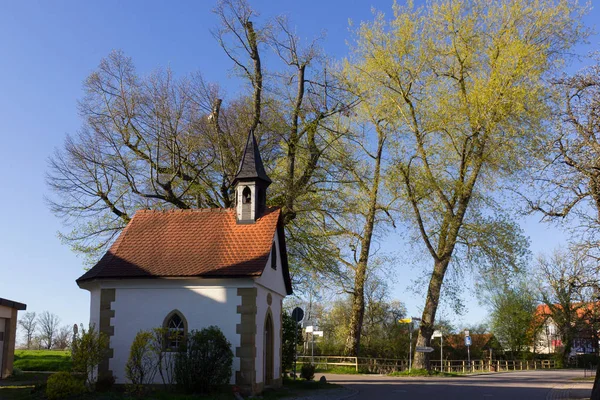 Budovy Koně Chapelle Symboly Života Venkově — Stock fotografie