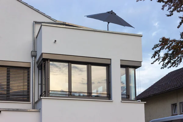 Gebäude Wohngebiet Moderner Architektur Süddeutschen Umland — Stockfoto