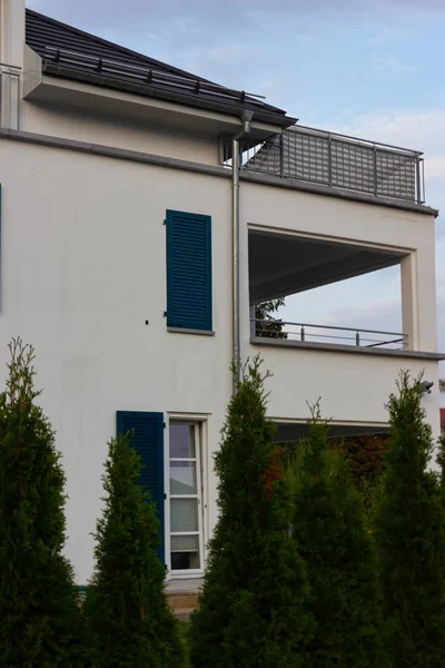 Edificios Zona Residencial Arquitectura Moderna Sur Alemania Bavaria Campo — Foto de Stock