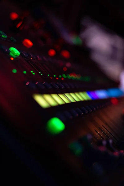 Console Mixage Look Flou Sur Scène — Photo