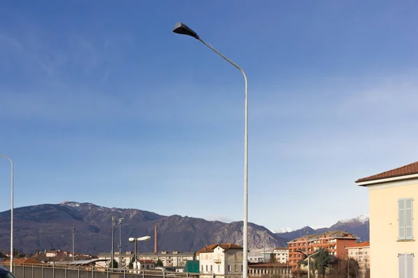 Lago Los Edificios Paisaje Primavera — Foto de Stock