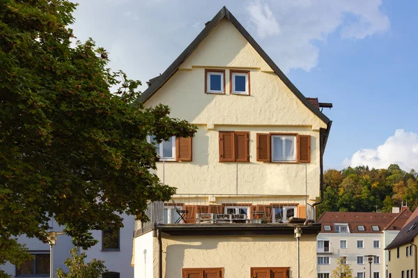 Fachadas Ventanas Techos Edificios Sur Alemania —  Fotos de Stock