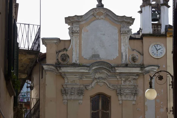 Gevels Kerk Kerken Architectuur Van Ticino Steden Bij Het Meer — Stockfoto