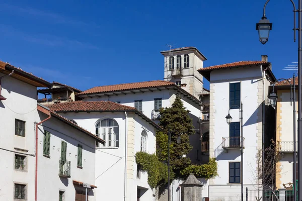 Prachtig Uitzicht Piemonte Dorpen Meer Lago Maggiore — Stockfoto