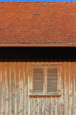 İstikrarlı bina cephe Güney Almanya.