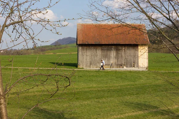 Paesaggi Epoca Orientale Campagna Rurale Nella Germania Meridionale Una Giornata — Foto Stock