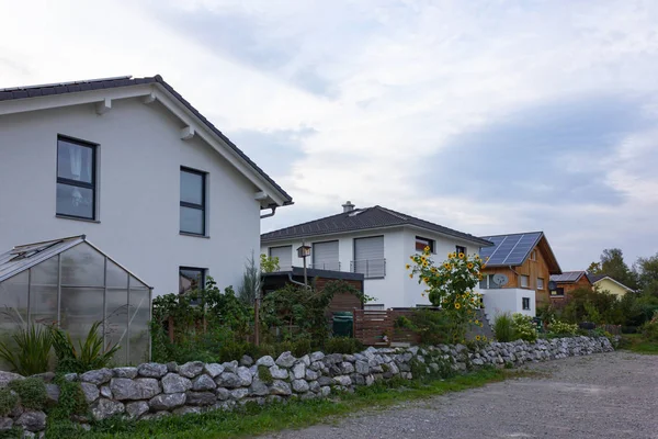 Gebäude Wohngebiet Moderner Architektur Süddeutschen Umland — Stockfoto