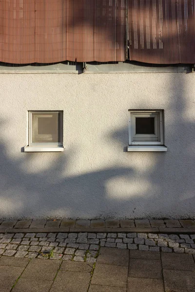 Windows Fasady Dachy Budynków Południowych Niemczech — Zdjęcie stockowe