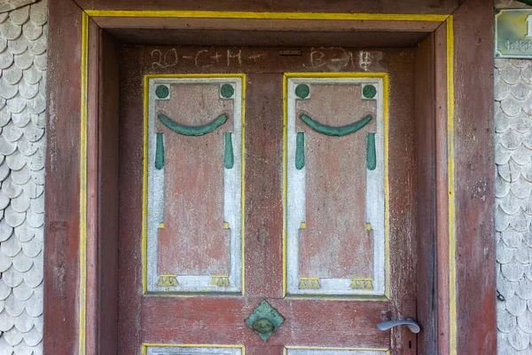 Detalles Fachada Casa Rural Bávara — Foto de Stock