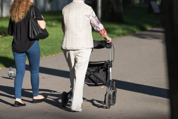 Nagyon Napos Dél Németország Júniusban Látsz Rollator Vezető Cég Már — Stock Fotó