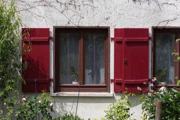 Día Muy Soleado Junio Sur Alemania Ven Detalles Colores Casas — Foto de Stock