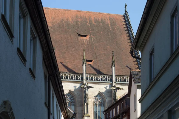 Wolna Cesarskie Miasto Południowych Niemczech Może Szczegóły Religijnych Ozdoby Opactwie — Zdjęcie stockowe